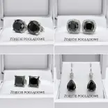 Kolczyki z czarnym diamentem na zamówienie